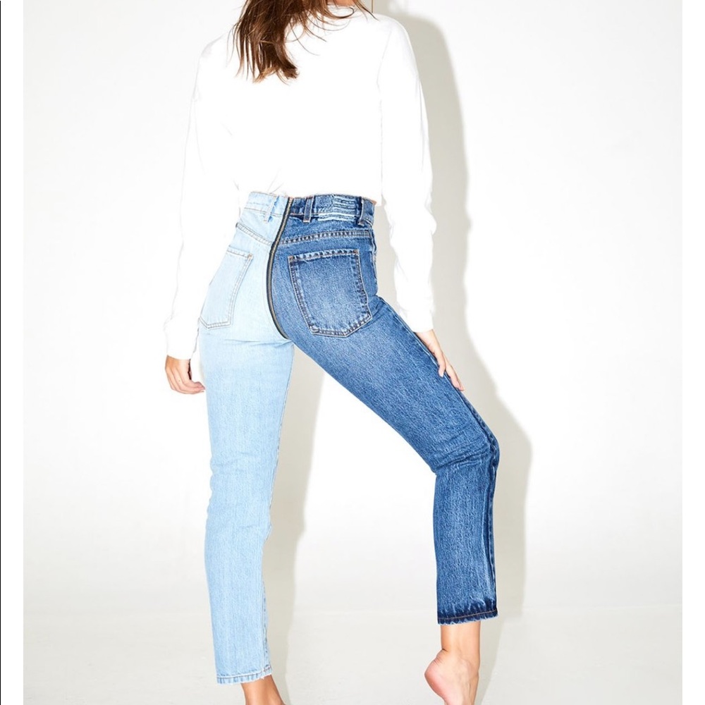 Revice two toned denim pants